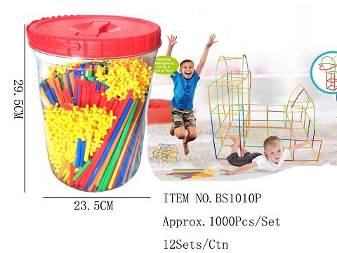 About 1000PCS straw blocks