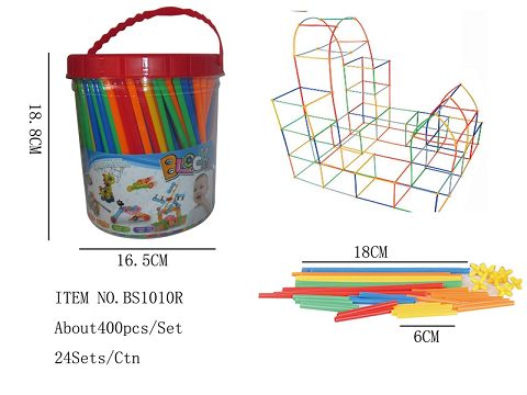 About 400PCS straw splicing blocks