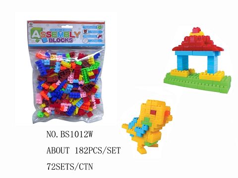 There are about 182 legos