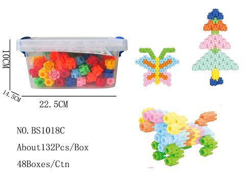 There are 132 hexagonal blocks