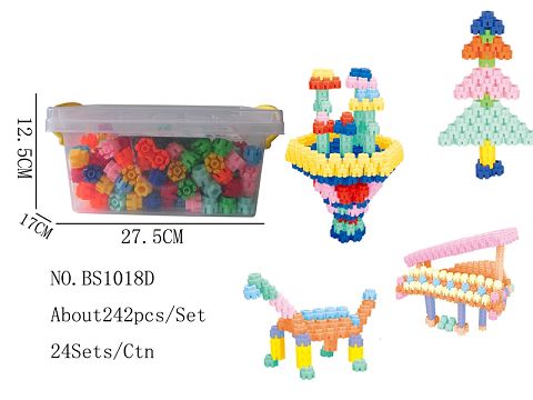 There are 242 hexagonal blocks