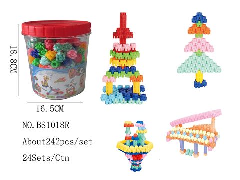 There are 242 hexagonal blocks