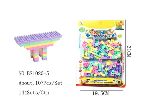 About 107 small particle blocks
