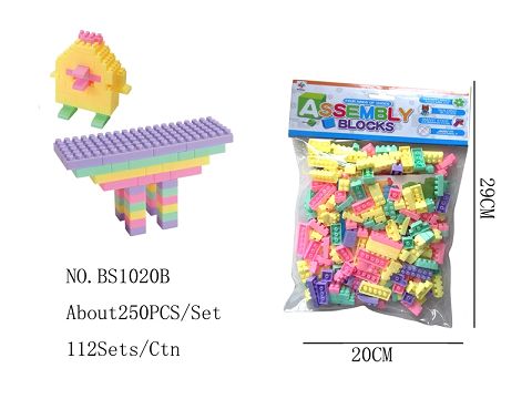 About 250 small particle blocks