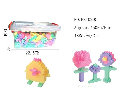About 450 small particle blocks