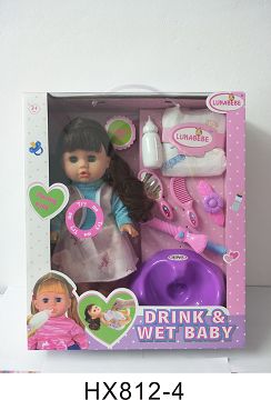 14 inches of water with a comb, mirror, bedpan, with 6 IC