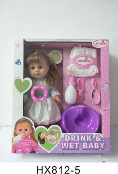 14 inches of water with a comb, mirror, bedpan, with 6 IC