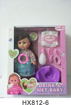 14 inches of water with a comb, mirror, bedpan, with 6 IC