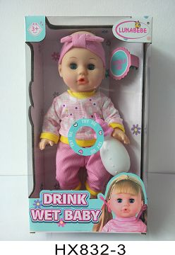 14 inch blow bottle to drink water and pee baby with bottle with 6 sound IC