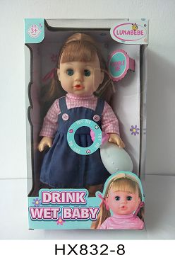 14 inch blow bottle to drink water and pee baby with bottle with 6 sound IC