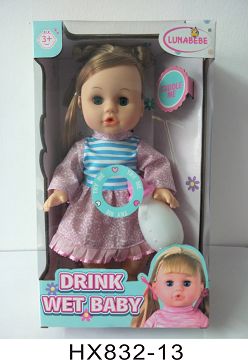 14 inch blow bottle to drink water and pee baby with bottle with 6 sound IC