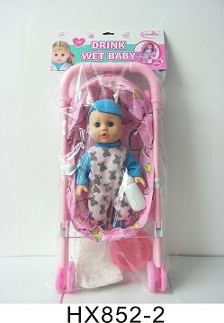 14 "blown bottle baby cart, baby bottle, diaper sheet, bedpan with 6 sound IC,3*AG13