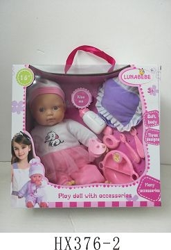 16 "cotton body dead eye doll with 7 accessories without IC