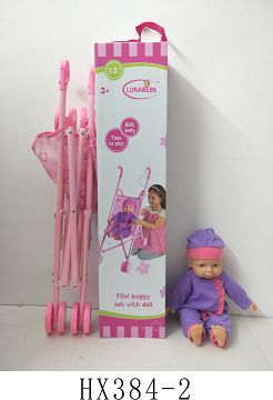 13 "cotton body doll with iron cart without IC