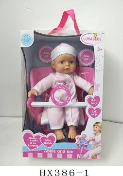 13 "cotton doll with bicycle and IC