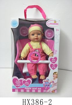 13 "cotton doll with bicycle and IC