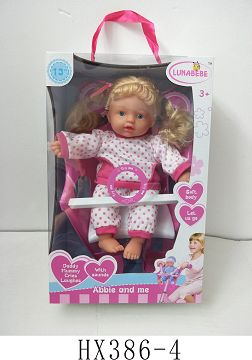 14 "cotton doll with bicycle and IC