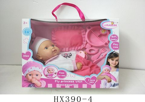 16 "cotton body dead eye doll with accessories without IC