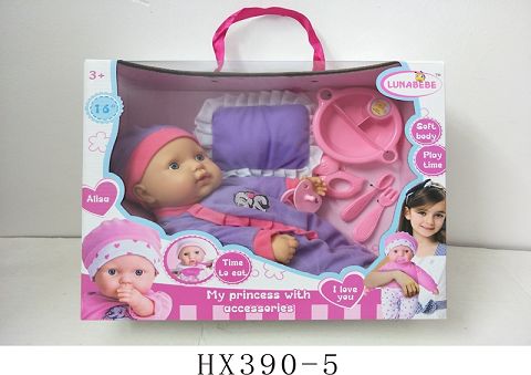 16 "cotton body dead eye doll with accessories without IC