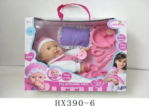 16 "cotton body dead eye doll with accessories without IC