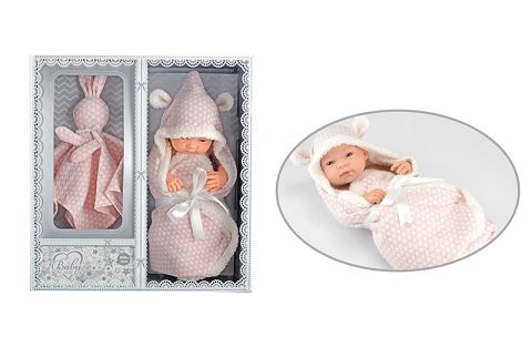 15 "baby doll with cuddle/placating towel