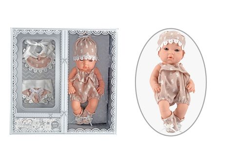 12 "baby doll with scarf/suspenders