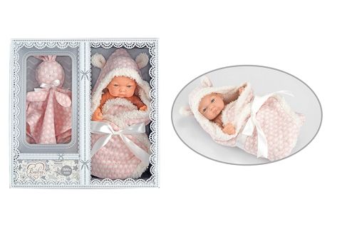 10 "baby doll with cuddle/placating towel