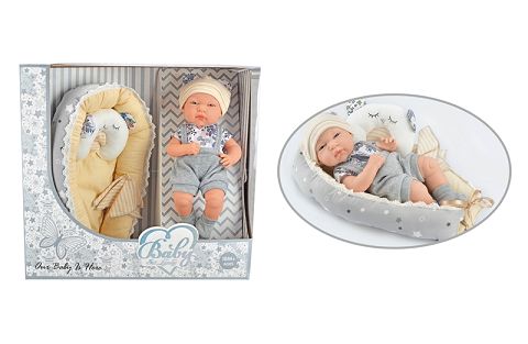 12 "baby doll with cradle/quilt/pillow
