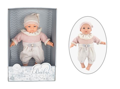 16 "cotton body temperature sensing doll