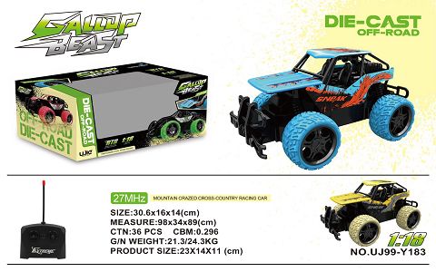 1:18 FOUR-WAY REMOTE CONTROL VEHICLE (TIN)