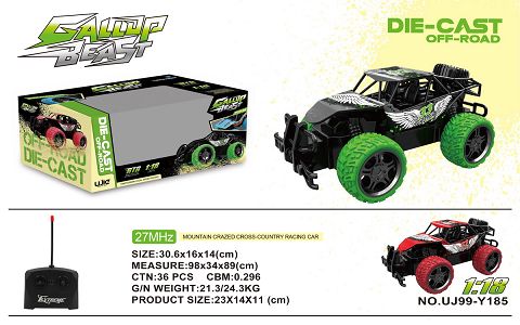 1:18 FOUR-WAY REMOTE CONTROL VEHICLE (TIN)