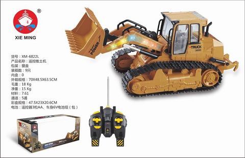 Telecontrol engineering vehicle