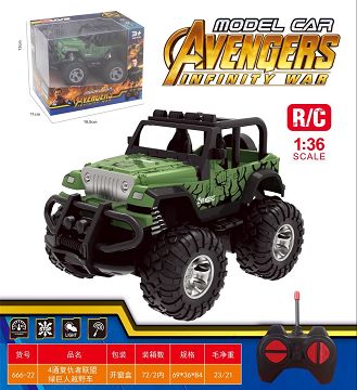 1:36 Four-way avenger alliance hulk suv