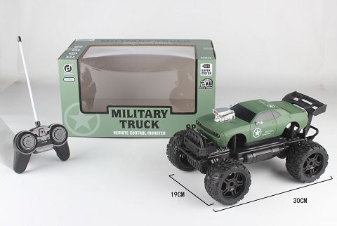 1:14 Dodge Challenger head version military four-way off-road vehicle