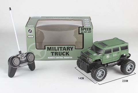 1:18 Hummer Military four-way remote control large wheel off-road vehicle