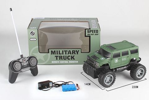 1:18 Hummer Military four-way remote control large wheel off-road vehicle