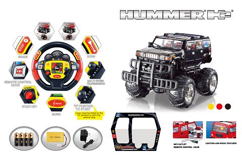 1:12 big wheel hummer steering wheel