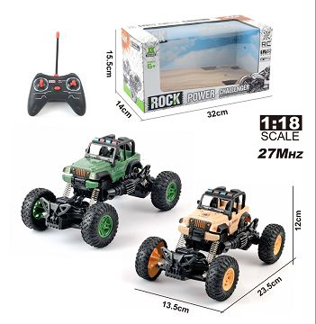 1:18 four-way remote control light cross-country convertible jeep climbing military vehicle