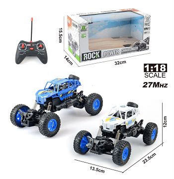 1:18 four-way remote control light cross-country skeleton climbing police car