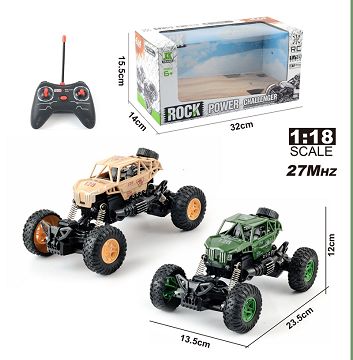 1:18 four-way remote control light cross-country frame climbing military vehicle