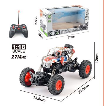 1:18 four-way remote control light cross-country skeleton climbing police car