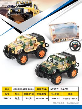 2 remote control hummer fully covered off-road camouflage vehicle