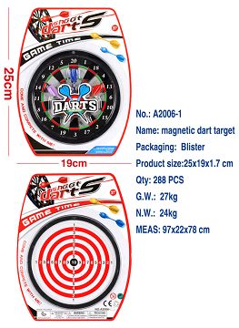 6-INCH DOUBLE-ABSORBENT DOUBLE-SIDED MAGNETIC TARGET