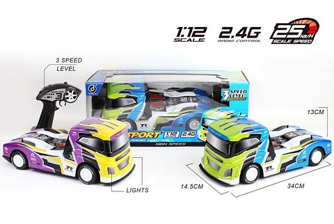 1:12 PVC 2.4g shift remote control container truck