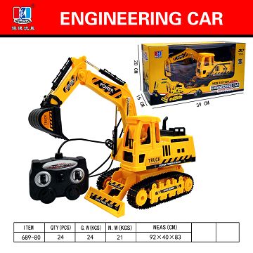 Six channel by wire engineering vehicle