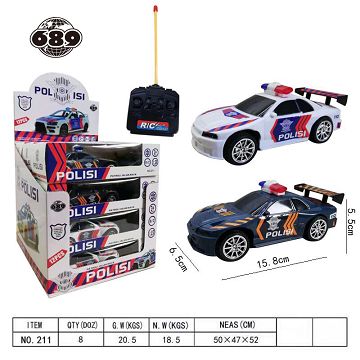 FOUR WAY REMOTE CONTROL VEHICLE WITH LIGHT (WITHOUT POWER SUPPLY)