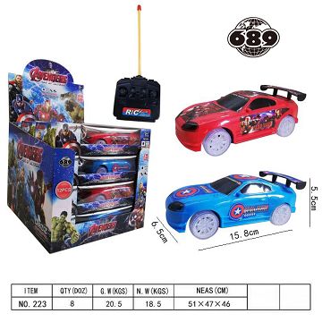 FOUR WAY REMOTE CONTROL VEHICLE WITH LIGHT (WITHOUT POWER SUPPLY)