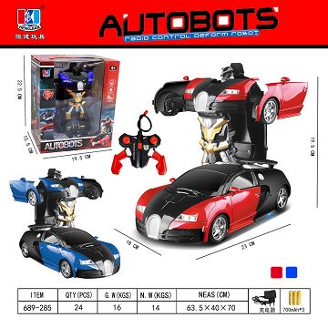 FIVE WAY DEFORMATION REMOTE CONTROL CAR WITH LIGHT (BUGATTI)