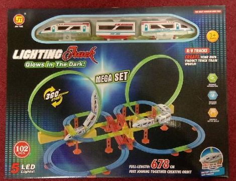Fluorescent high-speed railway two xuan turn & three cars
