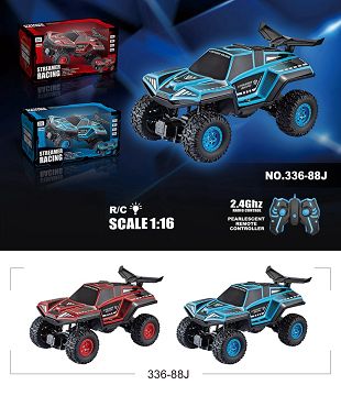 2.4g four-way remote control car with lights (without electricity)